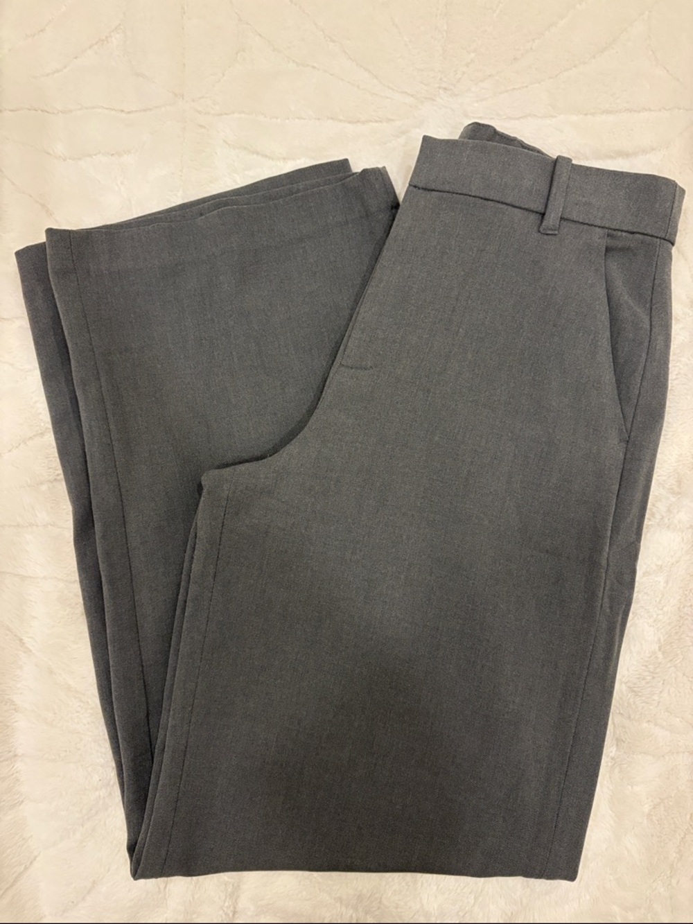 GAP Charcoal Grey 365 High Rise Brushed Twill Trousers
